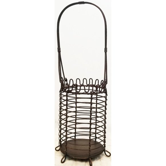 Southern Living Home Farmhouse Metal Wire Wine Caddy Holder Rustic Utensil Candl - Picture 9 of 13